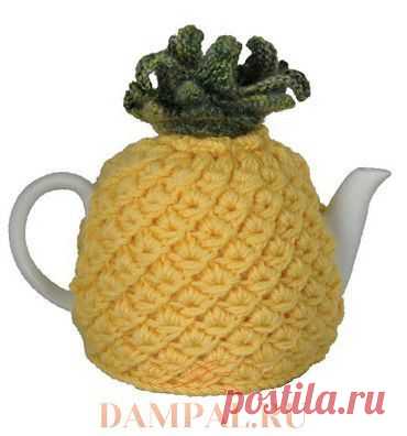 Грелка на чайник «Pineapple». Спицами. / DAMские PALьчики. ru