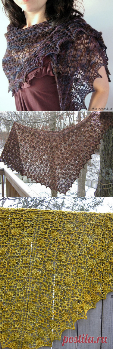 Шаль Prairie Rose Lace Shawl с переводом!