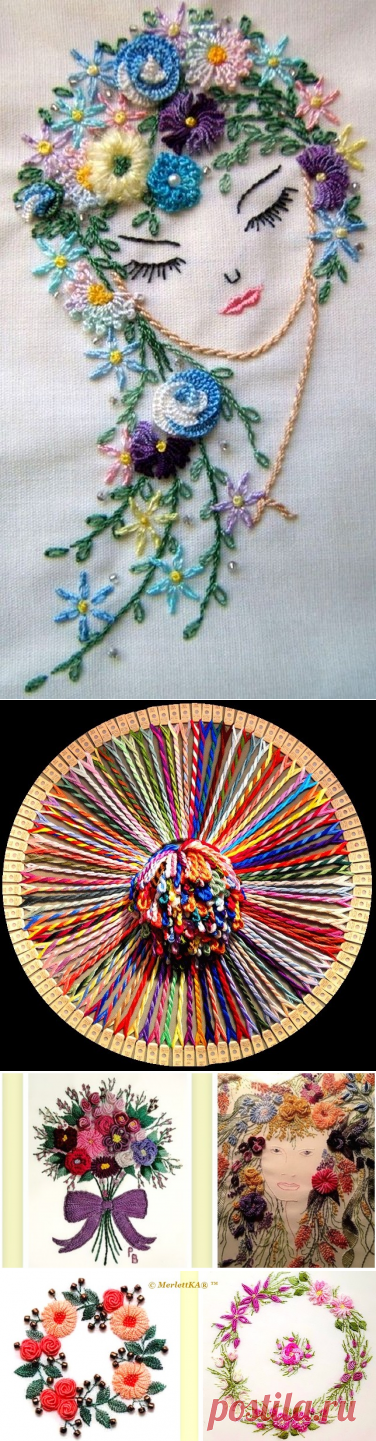 Бразильская техника вышивки (Brazilian Dimensional Embroidery): особенности швов и стежков