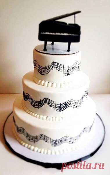 Какие шикарные тортики для тех, кто связан с музыкой 🎧🎤