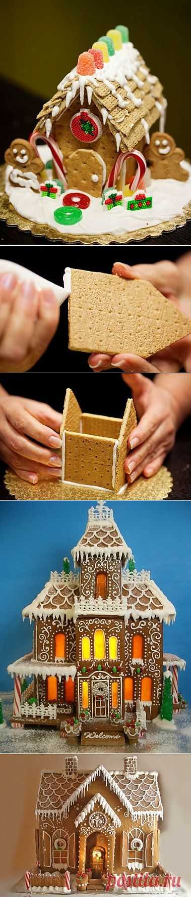 Как сделать домик из печенья