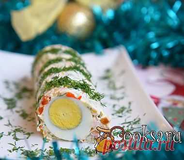 Праздничный рулет-желе с креветками рецепт с фото