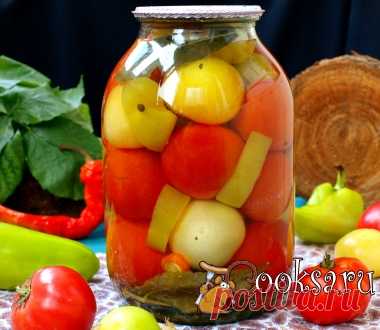 Маринованные помидоры с физалисом и болгарским перцем фото рецепт приготовления