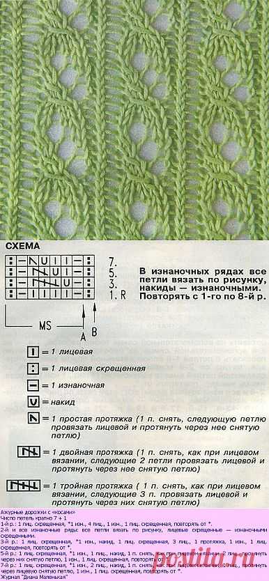 Ажурные дорожки с косами