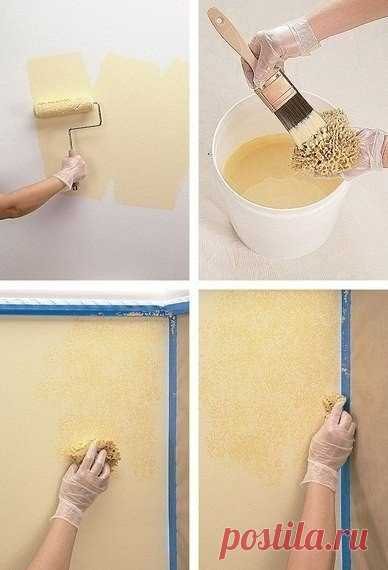 Для тех, кто делает ремонт: интересные способы покраски стен - полезные советы