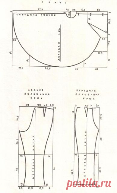 Простые выкройки 1973 года / Выкройки ретро / Своими руками - выкройки, переделка одежды, декор интерьера своими руками - от ВТОРАЯ УЛИЦА