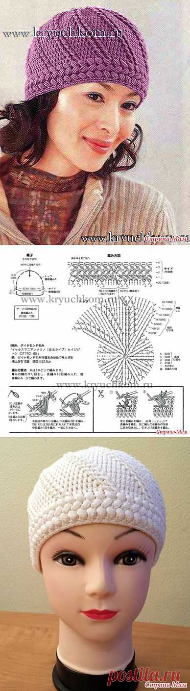 Очаровательная женская шапочка крючком: Дневник группы "Вязание" - Страна Мам