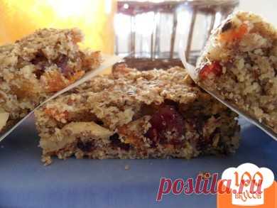Ореховый пирог с сухофруктами - пошаговый рецепт с фото. Как приготовить.