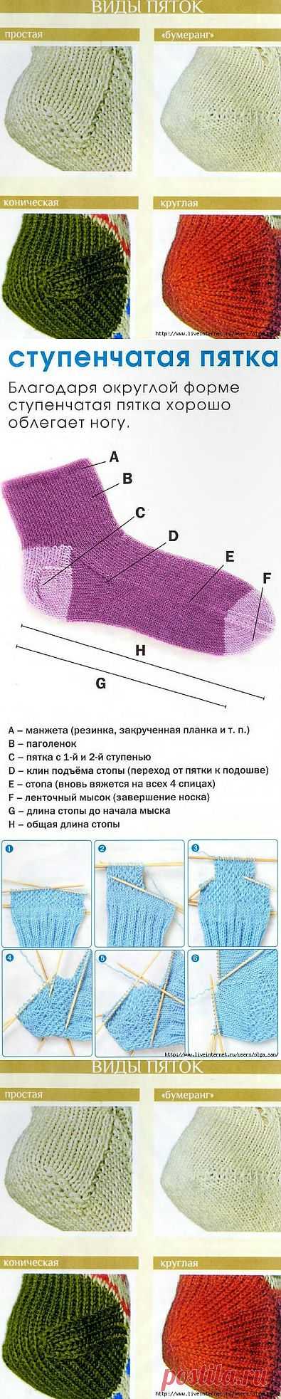 виды пяток.