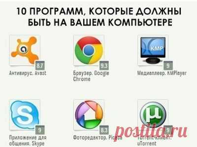 Эти программы должны быть на Вашем компьютере. Это полезно знать!