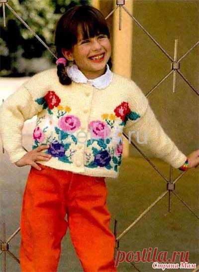 Интересные кофточки, пуловеры для девочек - Вязание - Страна Мам