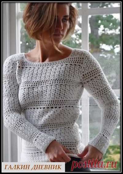 ГАЛКИН ДНЕВНИК : Женский пуловер крючком
