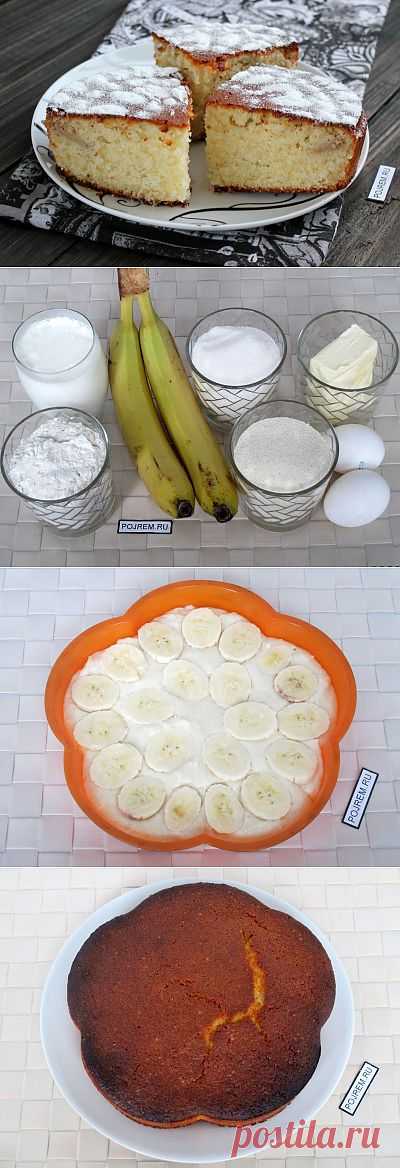 Манник с бананами - рецепт с фото