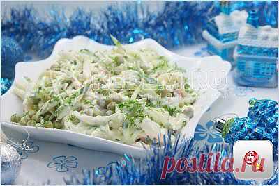 Салат с кальмарами и огурцом - Новогодние рецепты 2014 салаты на новый год