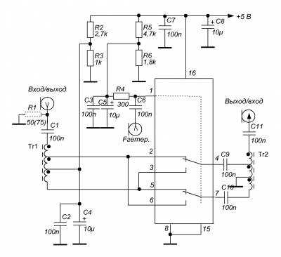 Смеситель на микросхеме ADG774 - Самодельные - Трансиверы, узлы и блоки - Каталог статей и схем - Cайт медиков-радиолюбителей