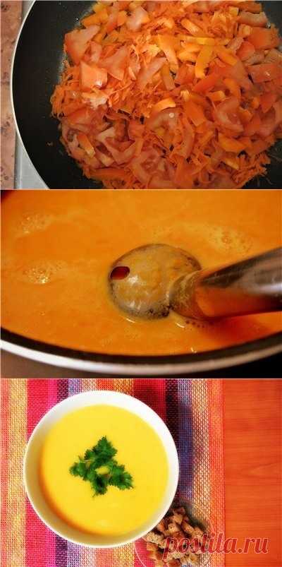 Гороховый суп-пюре. (Рецепт по клику на картинку).