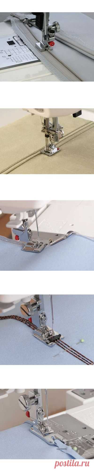 Как пользоваться дополнительными лапками для швейных машин JANOM.