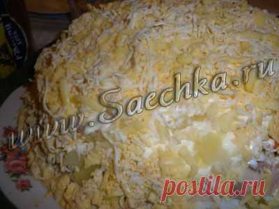 Салат "Мельник" | рецепты на Saechka.Ru