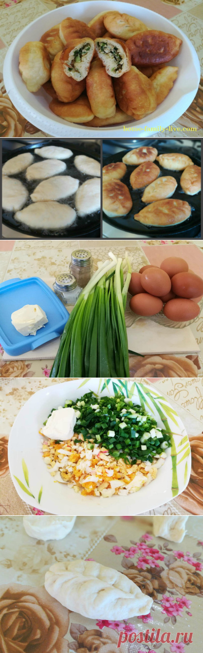 Пирожки с зеленым луком и яйцом/Сайт с пошаговыми рецептами с фото для тех кто любит готовить