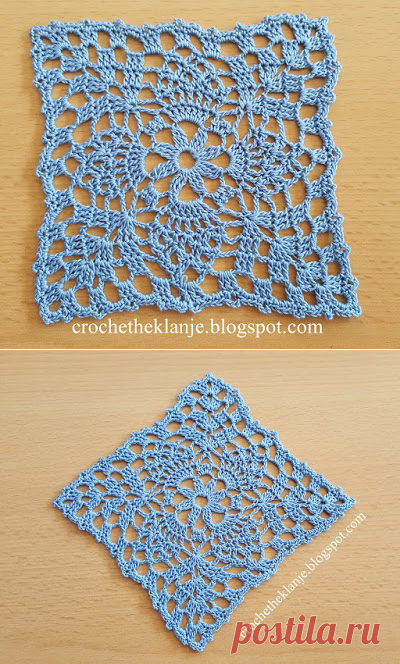 Crochet Heklanje: Moj rad 30 - Motiv 14
