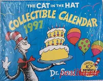 CAT IN THE HAT -  COLLECTIBLE CALENDAR 1997 40th B'day Dr. Seuss 9780676760545 | eBay 1997 CAT IN THE HAT COLLECTIBLE CALENDAR Dr. Seuss. Condition is new, unopened.