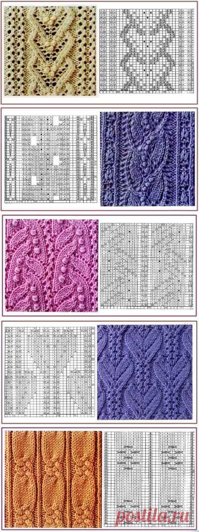 125 узоров спицами. Хорошее качество схем.