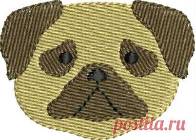 INSTANT DOWNLOAD Mini Pug dog face embroidery designs Mini Pug dog face machine embroidery design in 3 sizes for the 4x4 hoop or smaller.  H: 1.00 x W: 1.35 stitch count: 2450  H: 1.50 x W: 2.04 stitch count: 4171  H: 2.01 x W: 2.73 stitch count: 6554  Color chart included    ***THIS IS NOT AN IRON ON PATCH OR A FINISHED ITEM***  Appropriate hardware and software is needed to transfer these designs to an embroidery machine.    You will receive the following formats: ART - ...