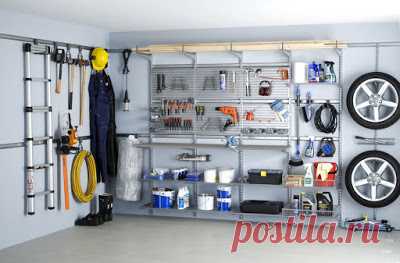 Идеи вашего дома: Как навести порядок в гараже? Помогут систему хранения, крючки и стелажи.