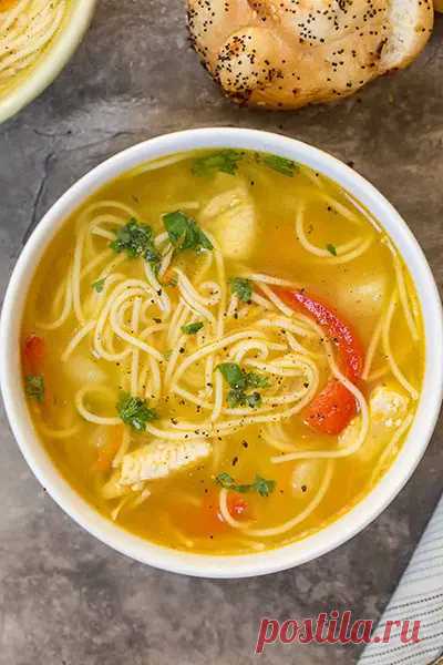 Рецепт супа с мясом и лапшой