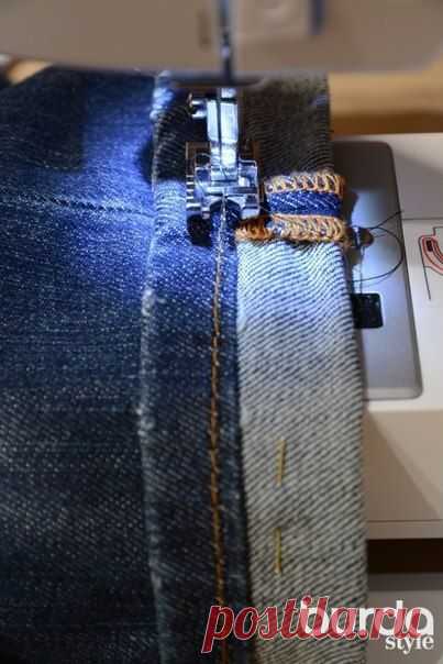 ШЬЕМ, ШЬЁМ, ШЬЁМ... Подгибка джинсов с сохранением фабричной отстрочки | Домохозяйки