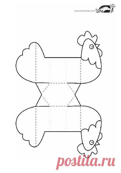 Забавные детские поделки из бумаги с шаблонами к Пасхе