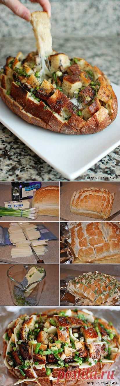 Ароматный «Сырный хлеб» в духовке