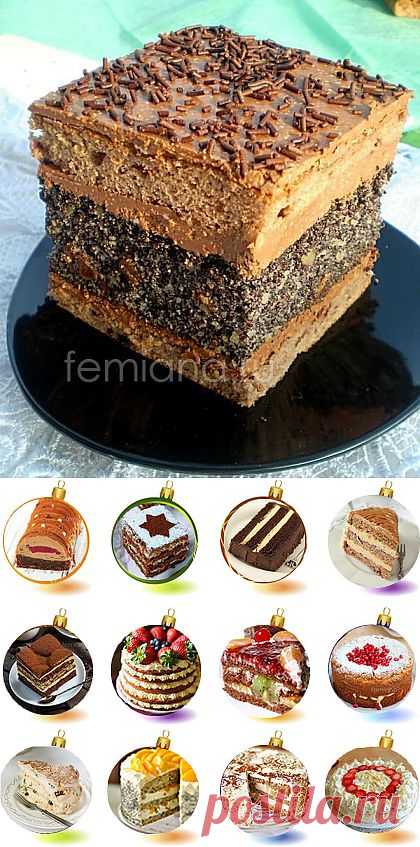 Маковый торт с шоколадным кремом-глазурью | FEMIANA