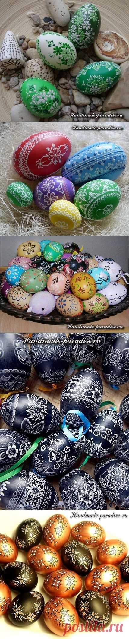 Роспись пасхальных яиц горячим воском - Handmade-Paradise