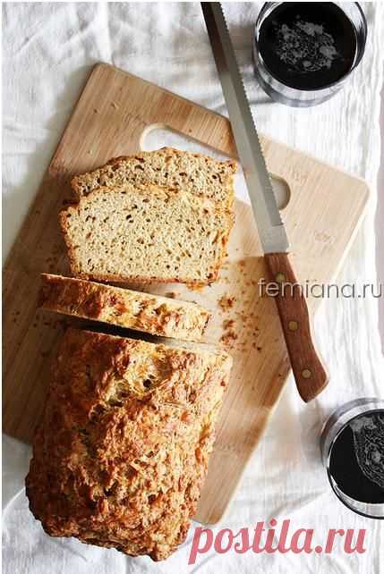 Вкусный и пышный бездрожжевой хлеб на пиве с сыром и укропом | FEMIANA