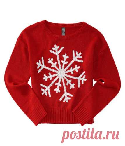 Aeropostale Kids PS Girls' Sequined Snowflake Sweater | eBay