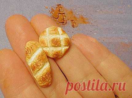 Кукольная миниатюра 1:12. Миниатюрный хлеб.