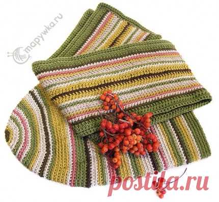 Вязаный шарф и шапка - купить | Одежда ручной работы | HANDMADE интернет-магазин