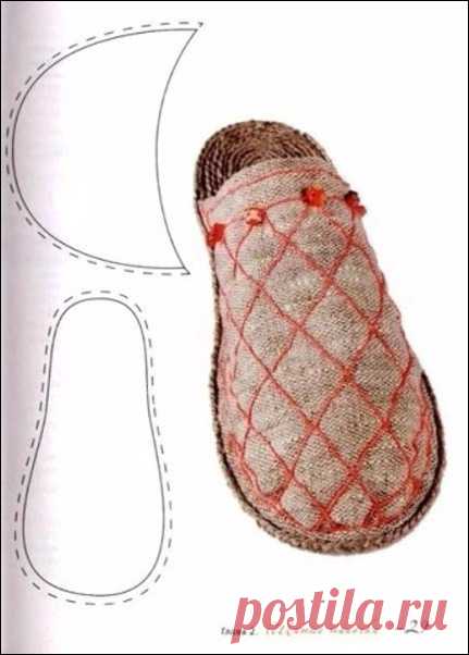 Мастера и умники: Выкройки тапочек