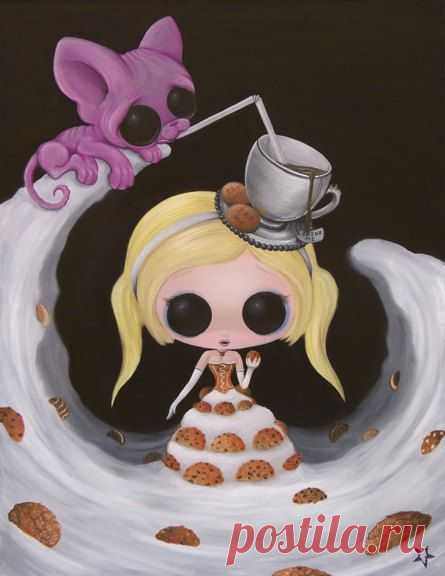 Sugar Fueled Alice in Wonderland Cat Sphynx Cookies Fantasweet Series Fairy Tale…
