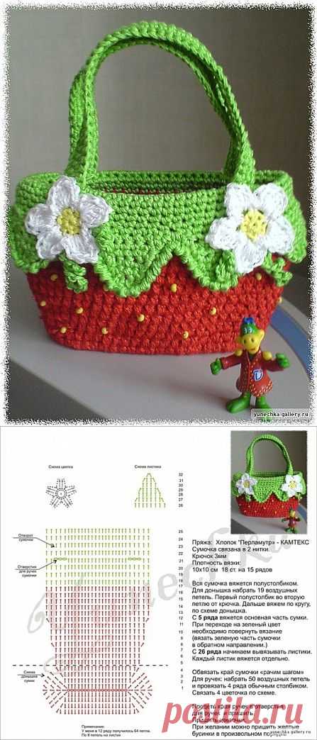 Детская сумочка крючком "Ягодка". Обсуждение на Блоги на Труде