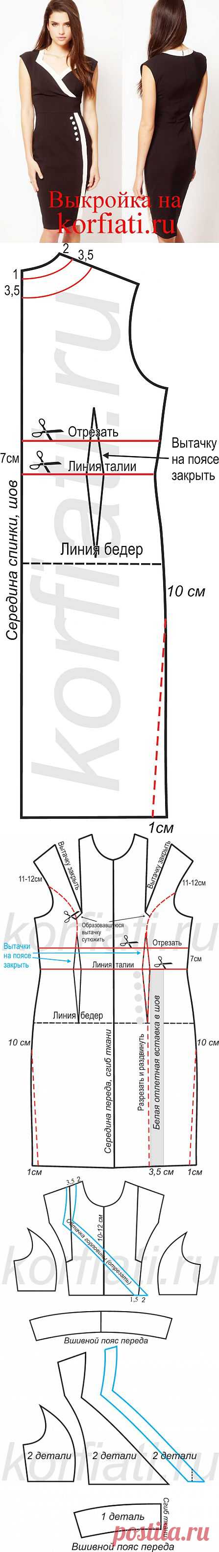 Как сшить черное платье - выкройка от ШКОЛЫ ШИТЬЯ Анастасии Корфиати