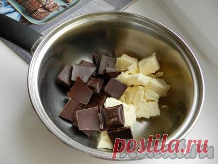 Шоколадный брауни с творогом - рецепт с фото