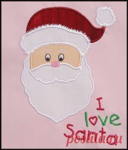 INSTANT DOWNLOAD I love Santa Applique designs 3 sizes I love Santa machine embroidery applique designs for the 4x4, 5x7 and mega hoop.    H: 3.88 x W: 3.81 stitch count: 6048  H: 6.62 x W: 4.93 stitch count: 9170  H: 8.26 x W: 6.12 stitch count: 11446  Color chart included    ***THIS IS NOT AN IRON ON PATCH OR A FINISHED ITEM***  Appropriate hardware and software is needed to transfer these designs to an embroidery machine.    You will receive the following formats: ART -...