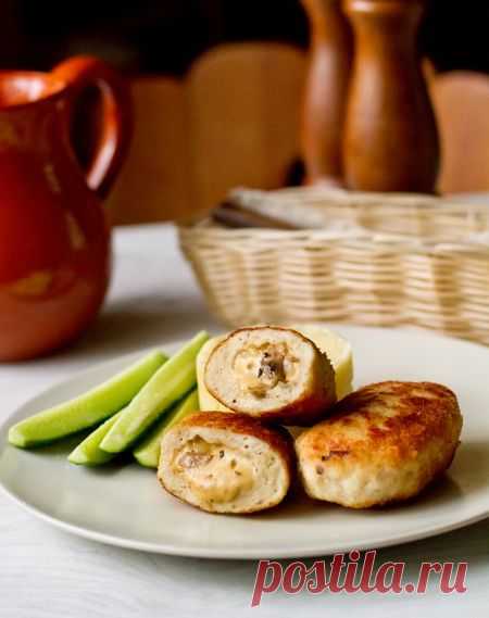 Куриные котлеты с грибами и сыром - Пошаговый рецепт с фото | Вторые блюда | Вкусный блог - рецепты под настроение