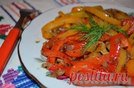 Пиперада - жареный перец с луком - 5 пошаговых фото в рецепте
