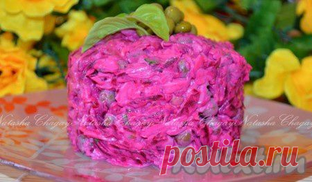 Свекольный салат с чесноком (рецепт с фото)