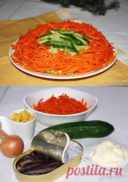 Салат со шпротами (8 фото). «ЖЖ рецепты»