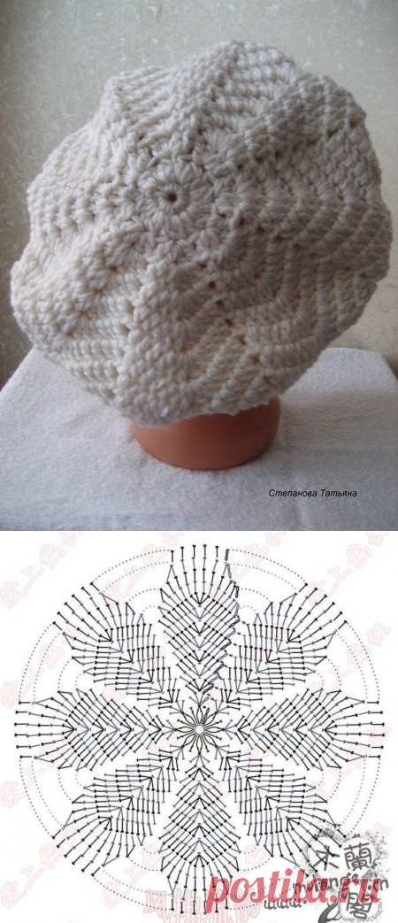 cute beret for girl, crochet patterns - crafts ideas - crafts for kids