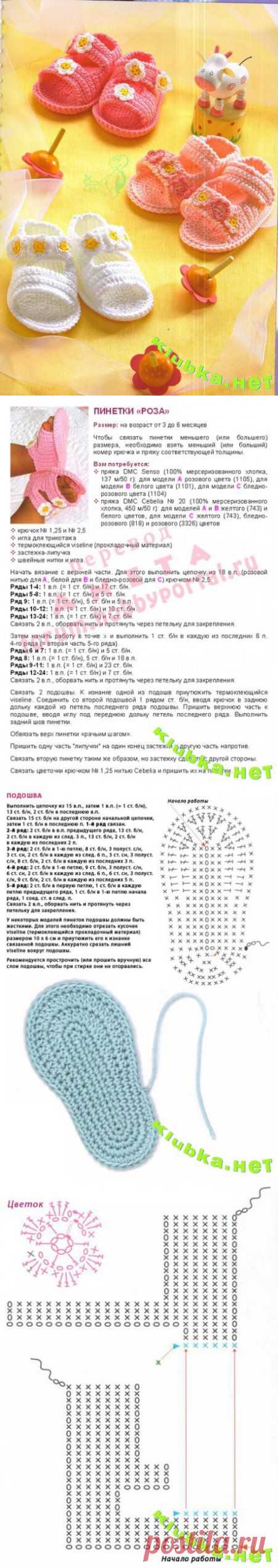 "Роза" крючком » Клубка.Нет - Все о вязании крючком